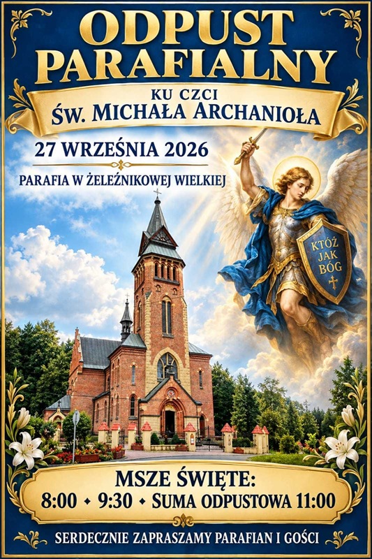 You are currently viewing Odpust Parafialny ku czci św. Michała Archanioła – 27.09.2026